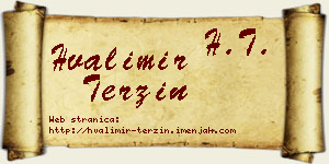 Hvalimir Terzin vizit kartica